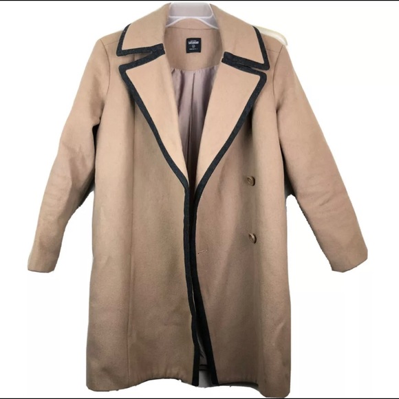 Kate Spade Coat Peacoat Saturday Camel Wool Long S